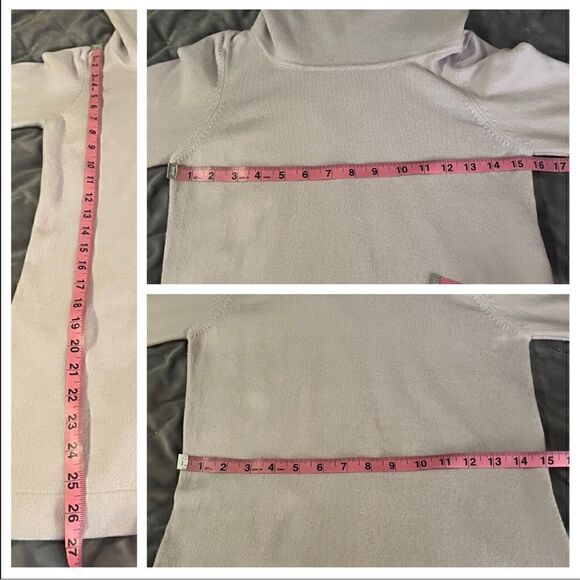 French Connection Long Sleeve Cowl Neck Sweater Closed Knit Lavendar Pink S - Picture 10 of 11